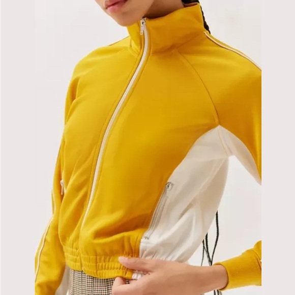 BDG Track Jacket ~ XL ~ Yellow and White - Picture 3 of 13